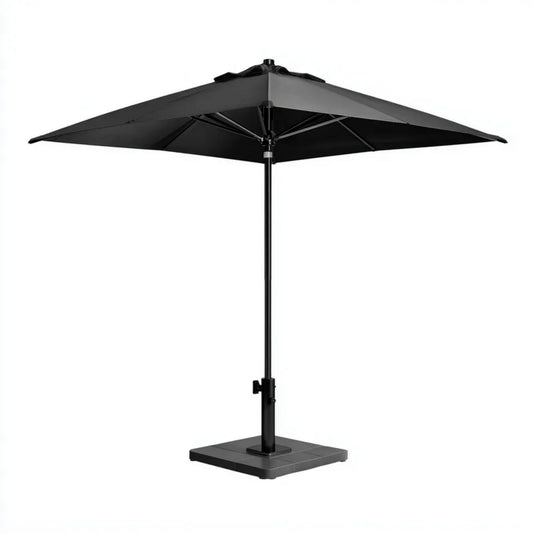 Parasol lub markiza ogrodowa, Kwadrat prostokątny w aluminium i poliestrze z podstawą, 300 x 300 x 250 cm