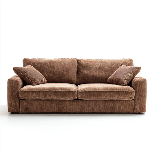 sofa 2-osobowa Brązowy 180 x 90 x 85 cm z pokrywą z poliestru